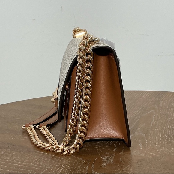 Michael Kors Cream and Brown Crossbody Bag - Picture 8 of 8